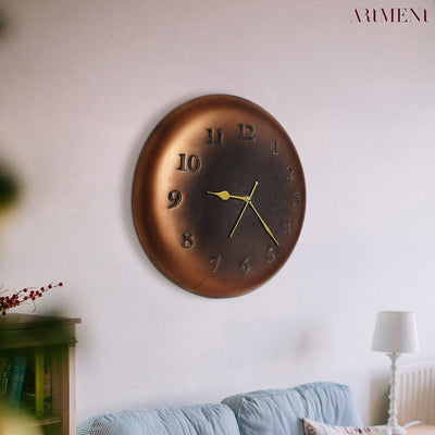 Antique Bronze Plate Wall Clock - The Artment