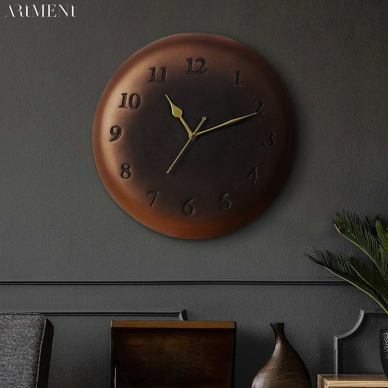 Antique Bronze Plate Wall Clock - The Artment