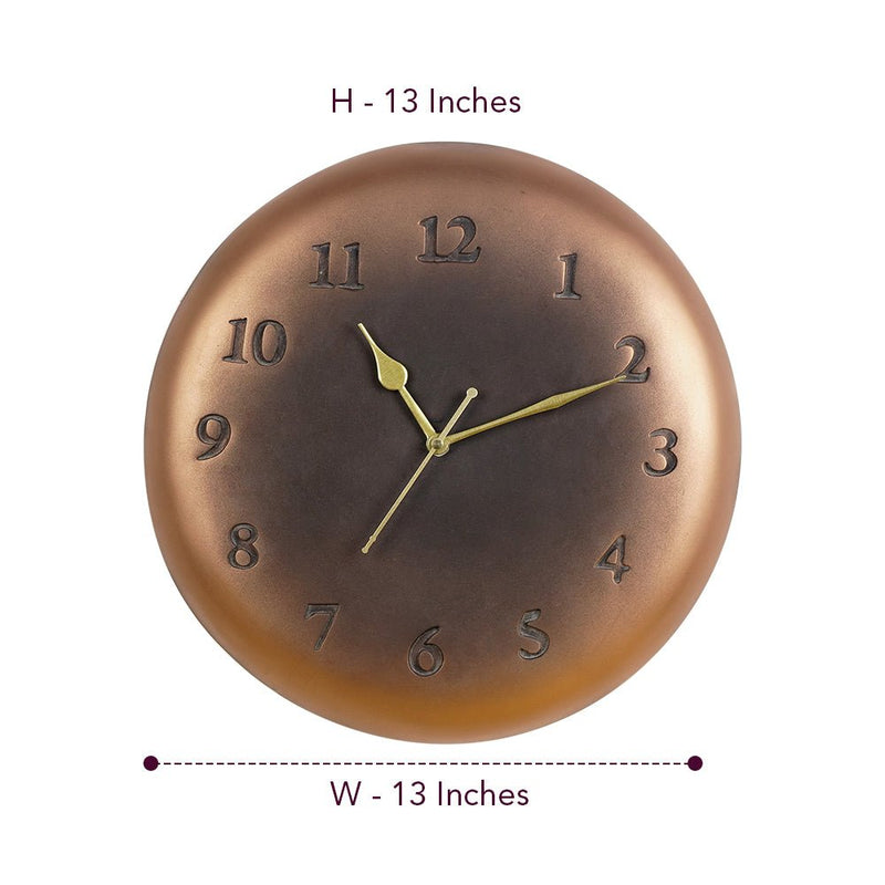 Antique Bronze Plate Wall Clock - The Artment