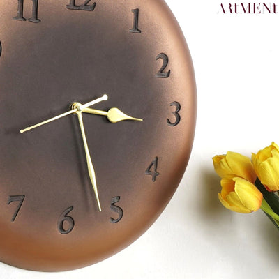 Antique Bronze Plate Wall Clock - The Artment