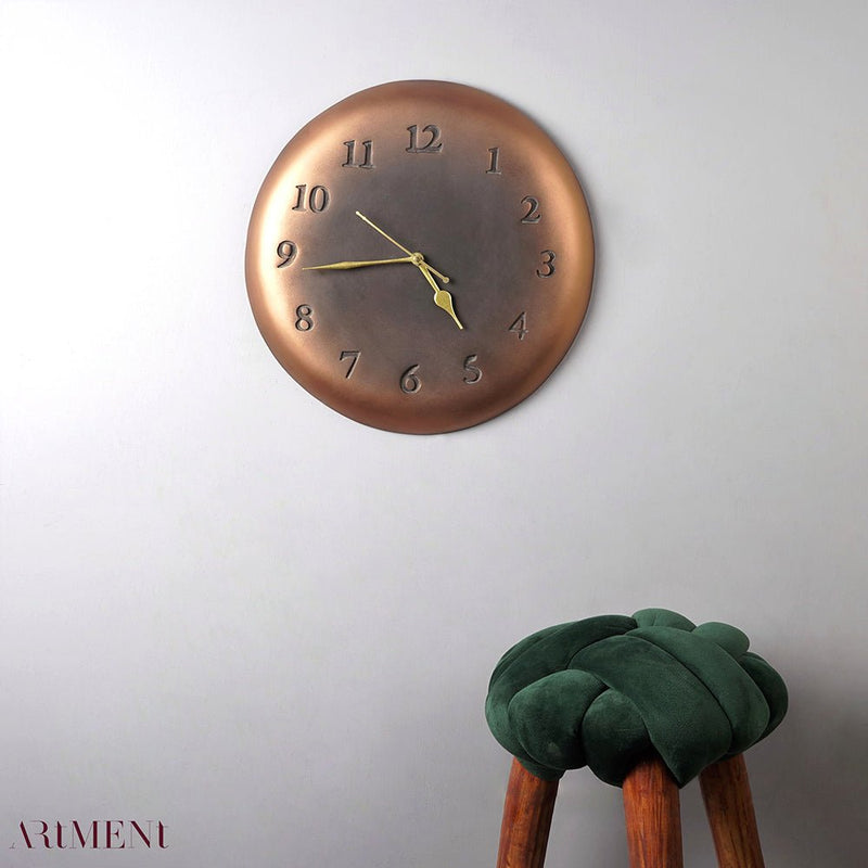 Antique Bronze Plate Wall Clock - The Artment