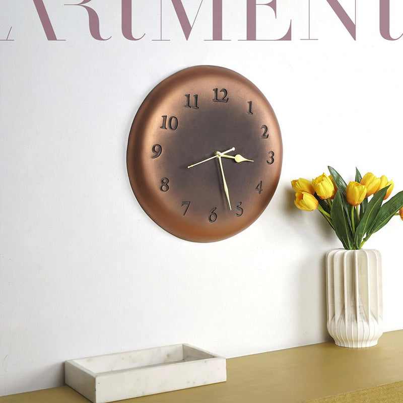 Antique Bronze Plate Wall Clock - The Artment