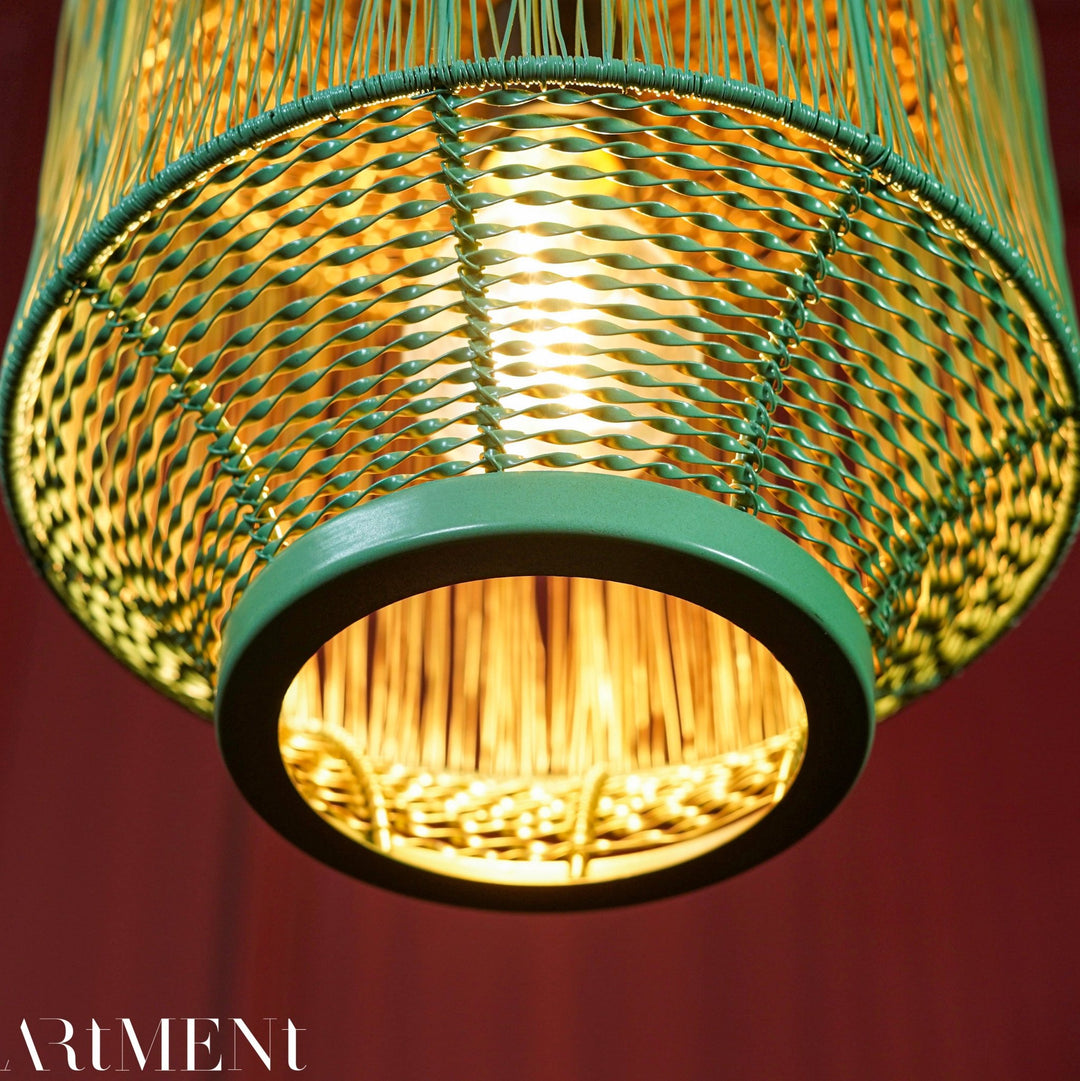 Aqua Luminance - Handcrafted Luxury Hanging Light - The Artment