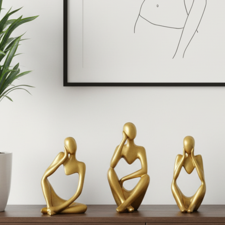 Abstract Thought Thinker Accent (Set of 3)