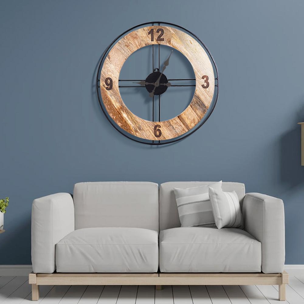 Artsy Wooden Minimalist Wall Clock - The Artment