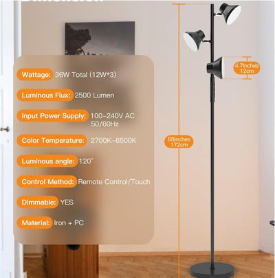 Beacons Adjustable LED Floor Lamp - The Artment