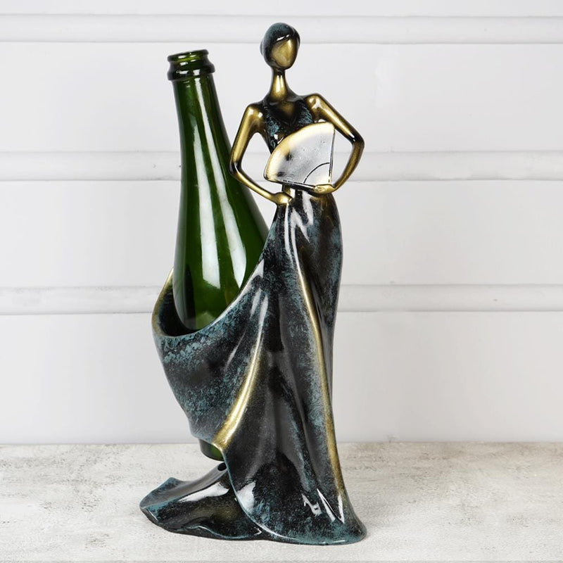 Belle Femme Antique Wine Bottle Holder - The Artment