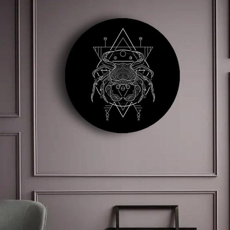 Black and White Geometry Zodiac Canvases (Matte Finish) - The Artment