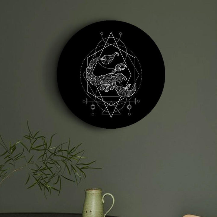 Black and White Geometry Zodiac Canvases (Matte Finish) - The Artment