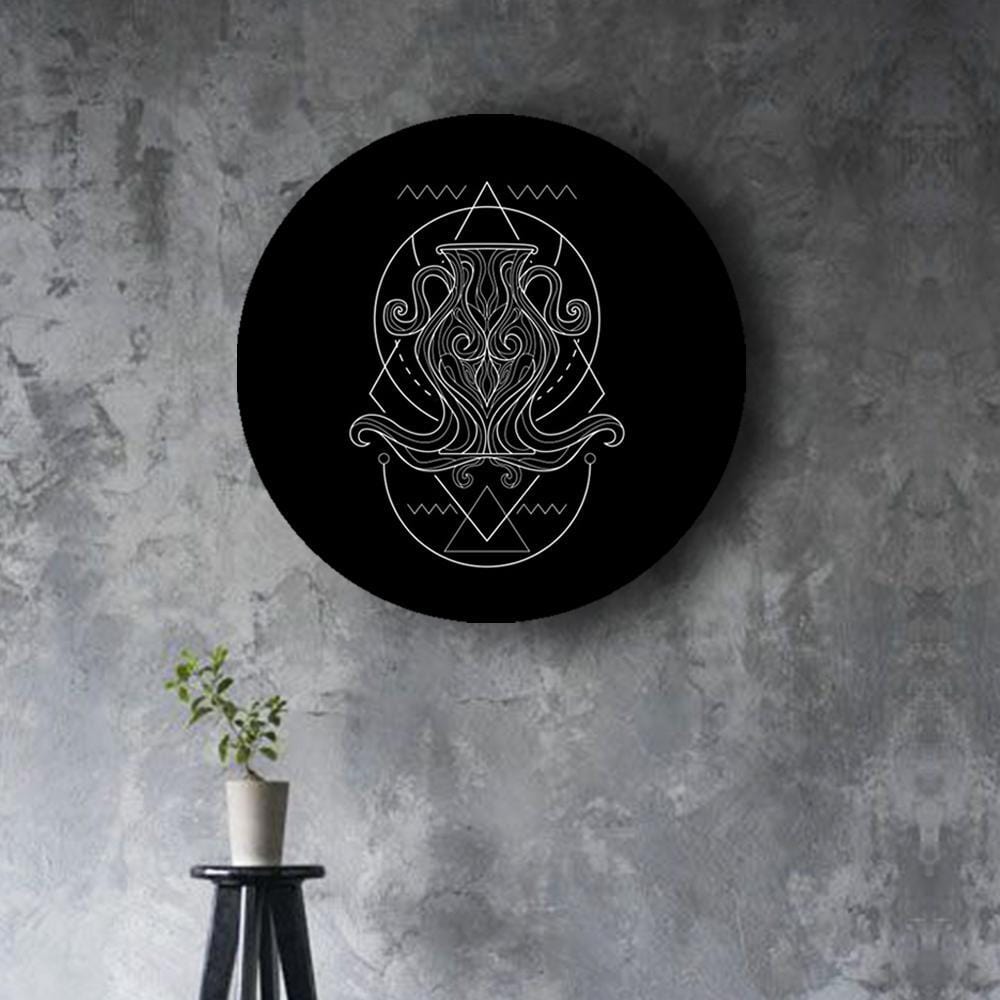 Black and White Geometry Zodiac Canvases (Matte Finish) - The Artment