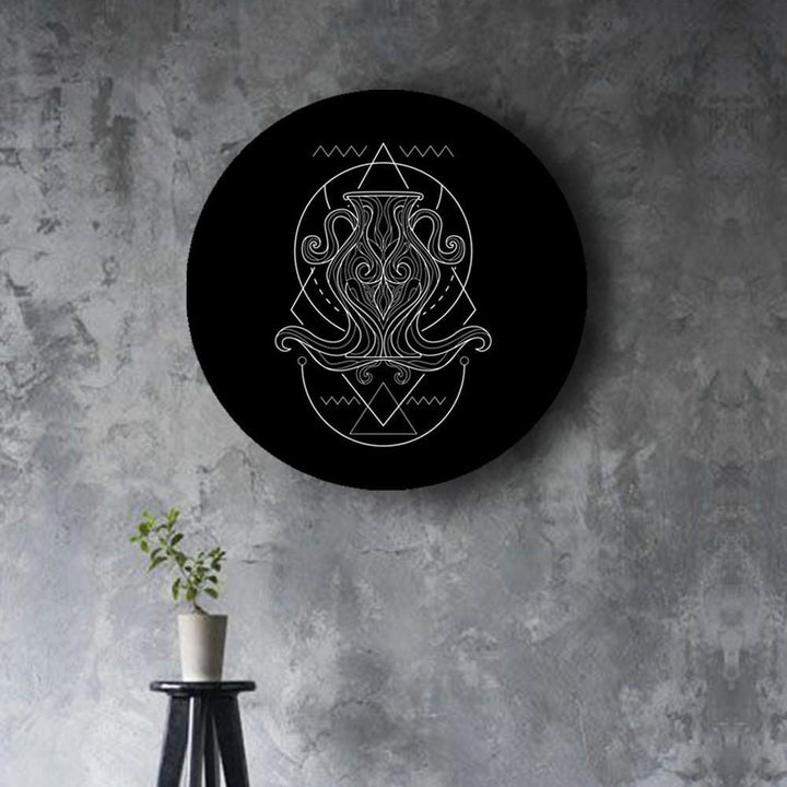 Black and White Geometry Zodiac Canvases (Matte Finish) - The Artment