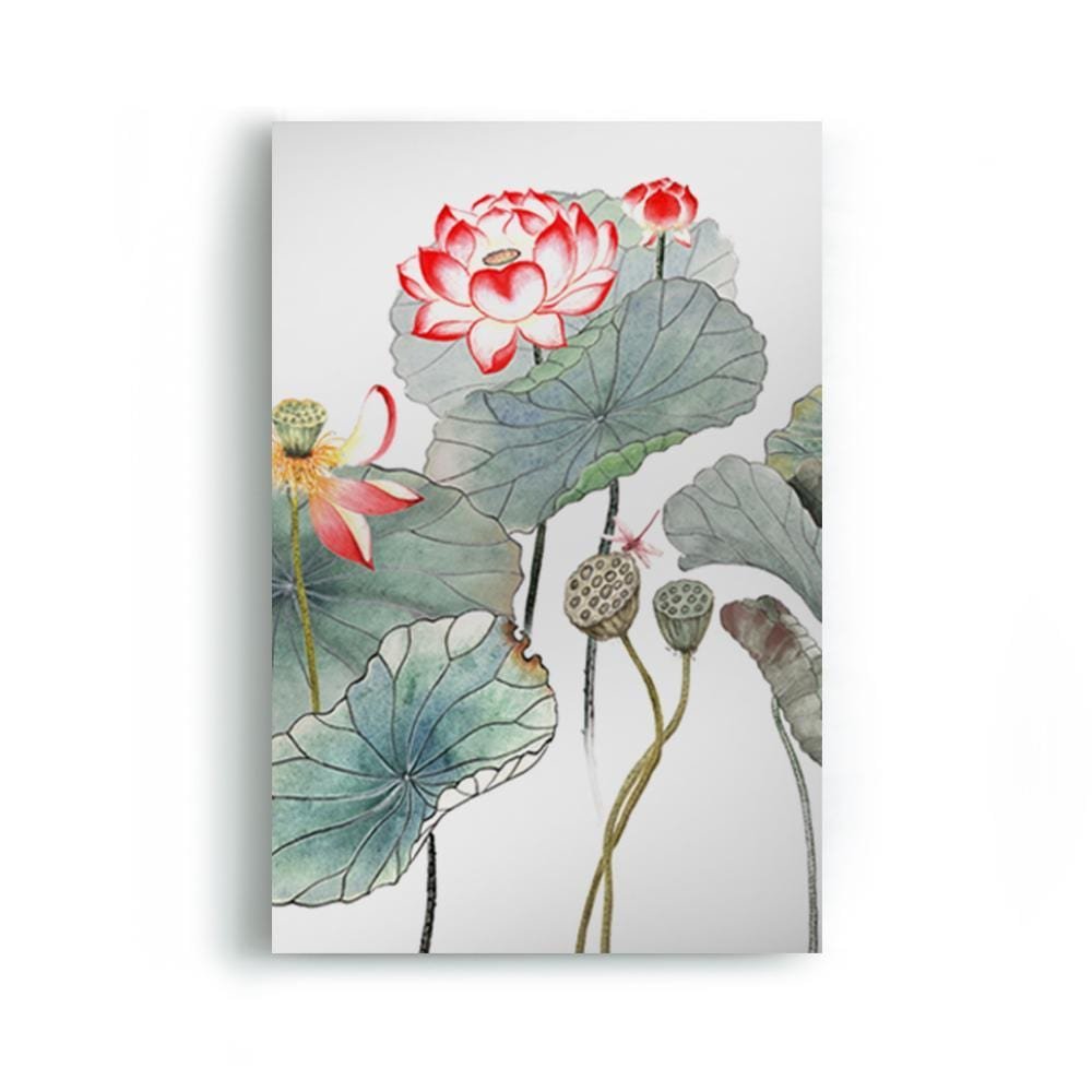 Blooming of the Glorious Lotus Canvas (Matte Finish) - The Artment