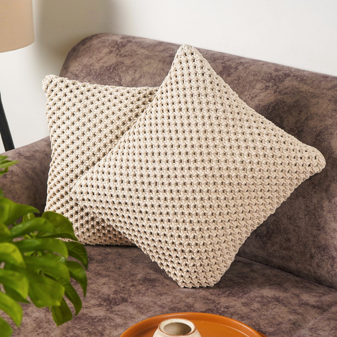 Bohemian Cotton Macrame Cushion - The Artment