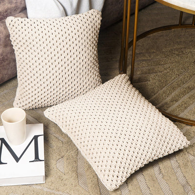 Bohemian Cotton Macrame Cushion - The Artment