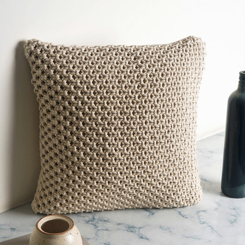 Bohemian Cotton Macrame Cushion - The Artment