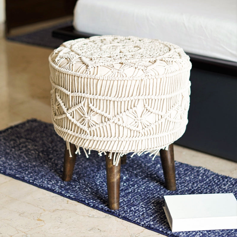 Bohemian Dreamscape Lace Pouffe - The Artment