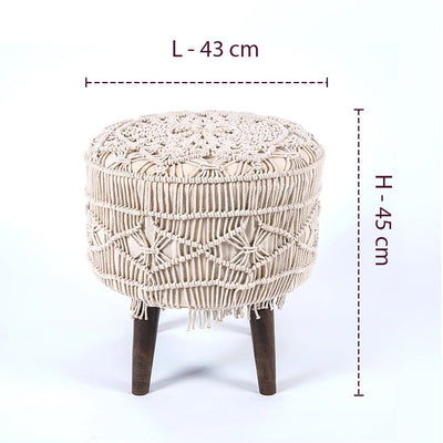 Bohemian Dreamscape Lace Pouffe - The Artment