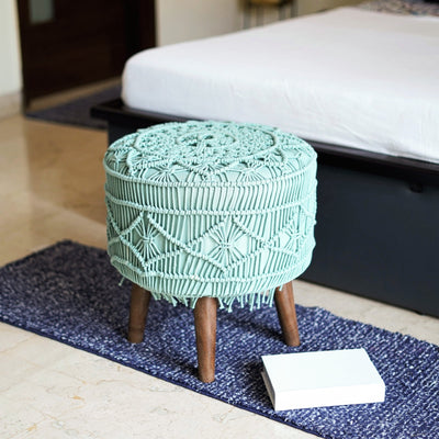 Bohemian Dreamscape Lace Pouffe - The Artment