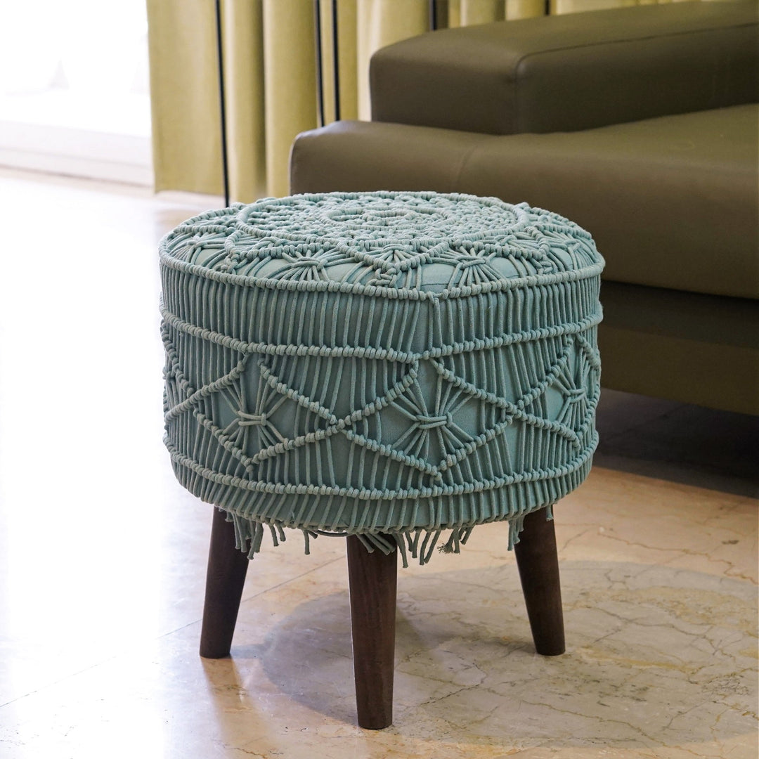 Bohemian Dreamscape Lace Pouffe - The Artment