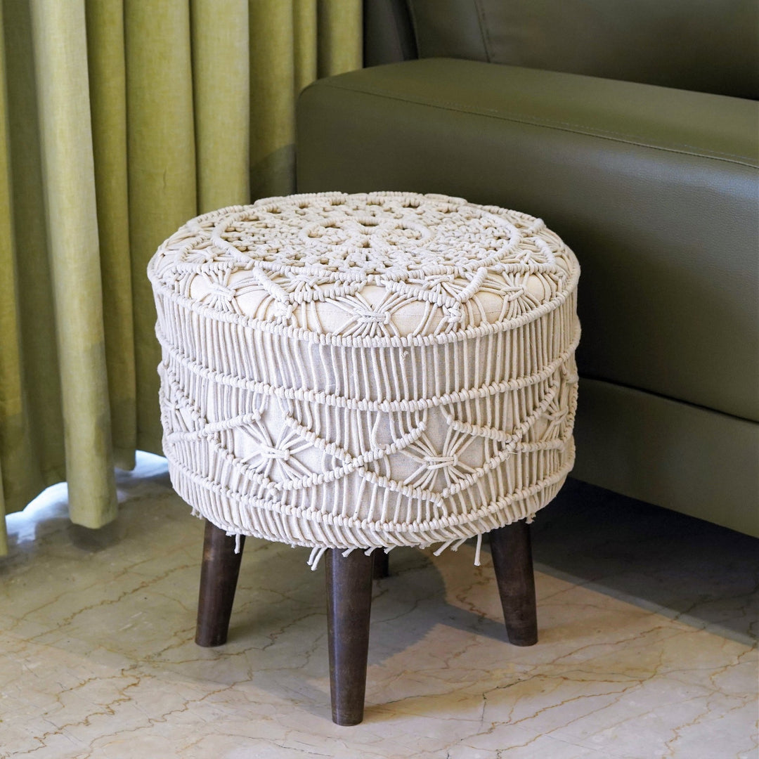 Bohemian Dreamscape Lace Pouffe - The Artment