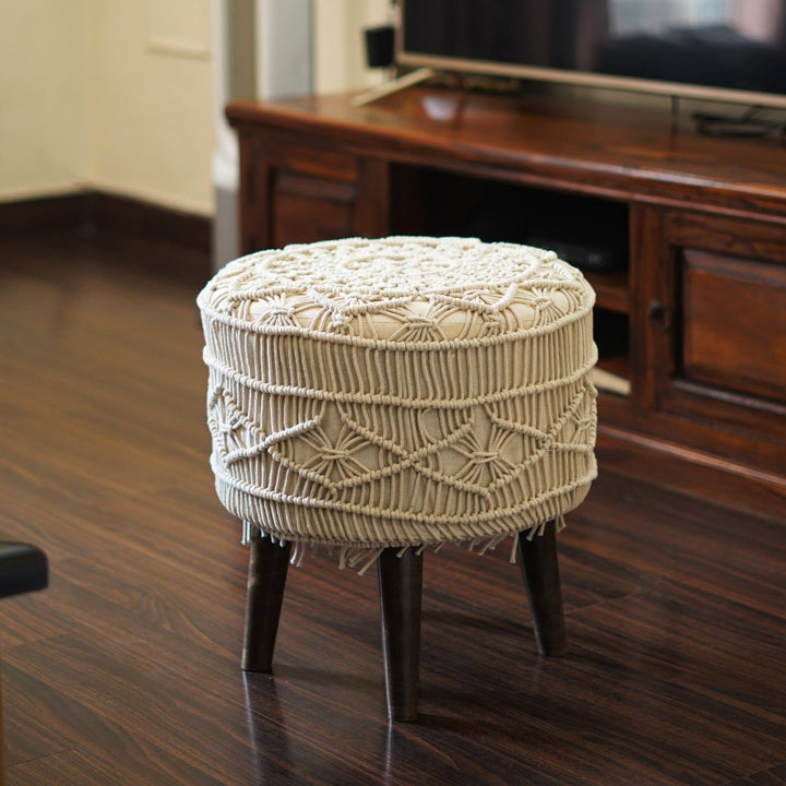 Bohemian Dreamscape Lace Pouffe - The Artment