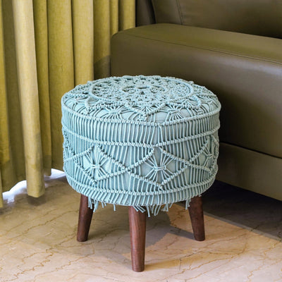 Bohemian Dreamscape Lace Pouffe - The Artment