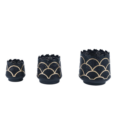 Bohemian Luminous Lace Votive Holder Trio (Set of 3) - The Artment