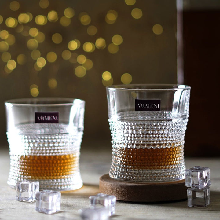 Bohemian Pearl Drop Whiskey Tumbler Set - The Artment