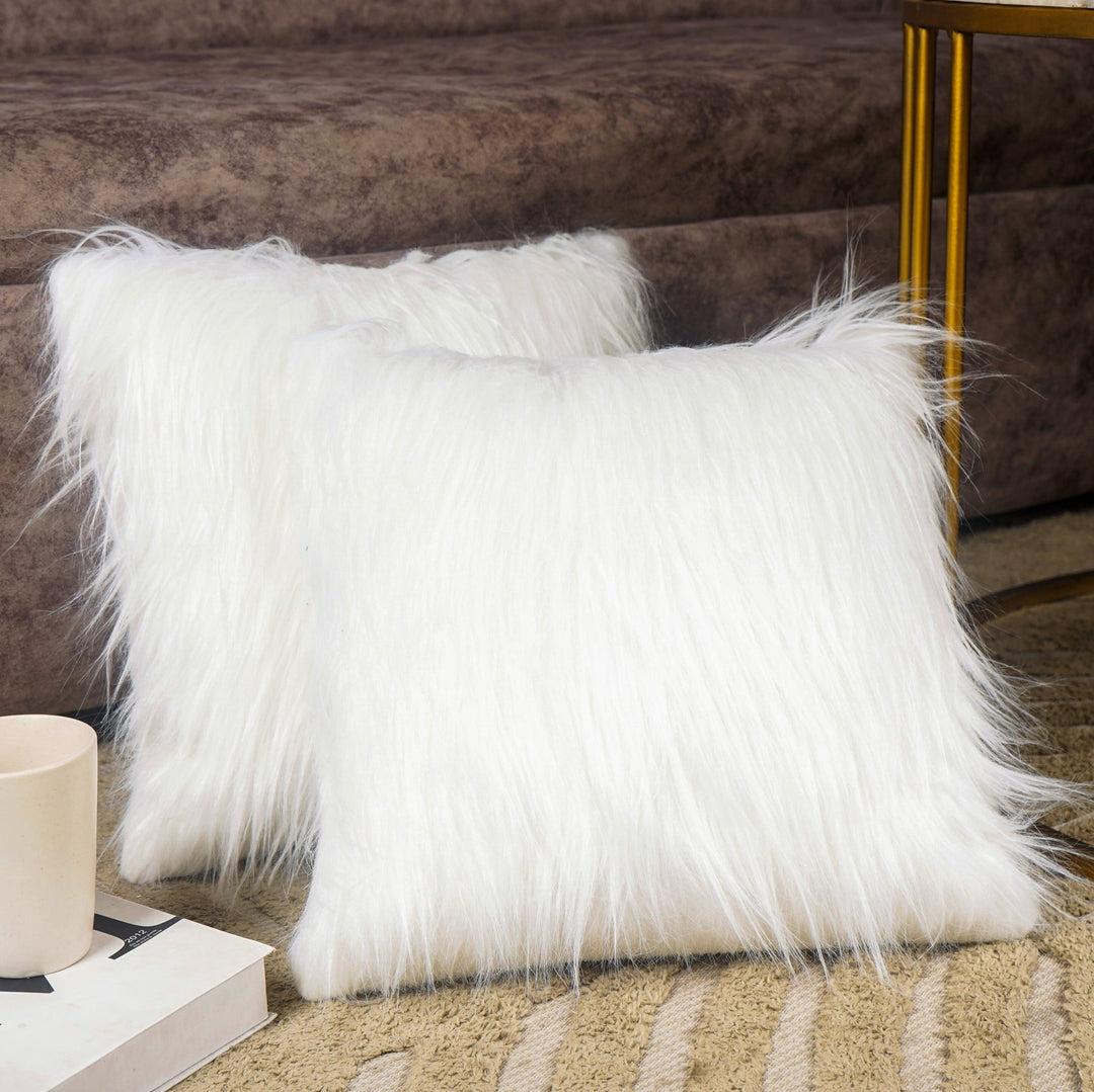 BrushedDreams Faux Fur Cushion Cover (Set of 2) - The Artment