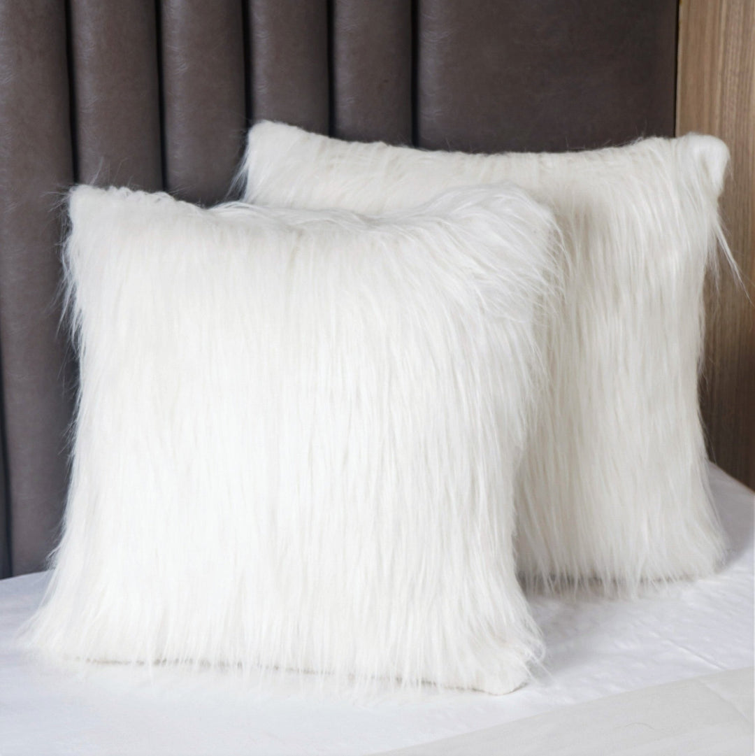 BrushedDreams Faux Fur Cushion Cover (Set of 2) - The Artment