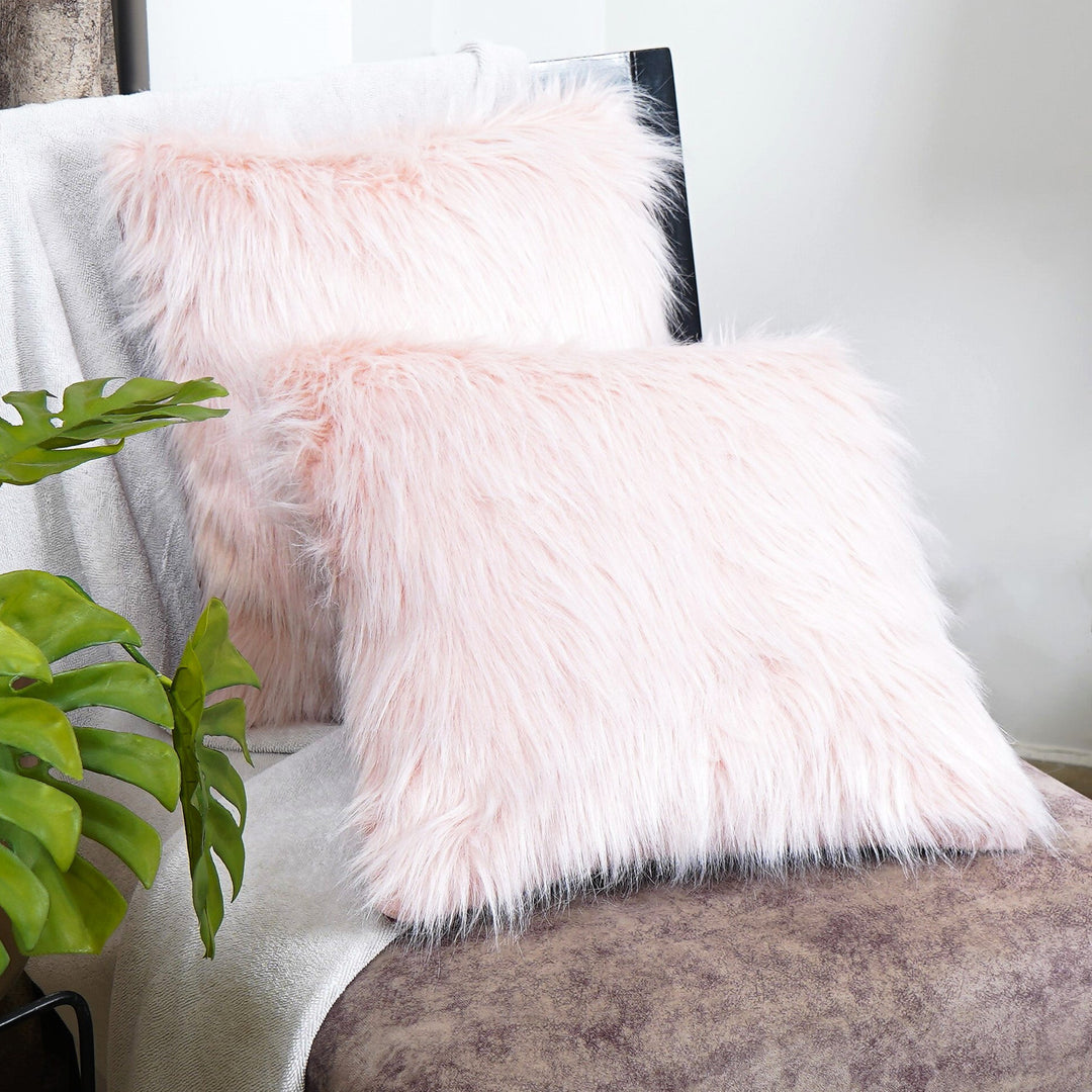 BrushedDreams Faux Fur Cushion Cover (Set of 2) - The Artment