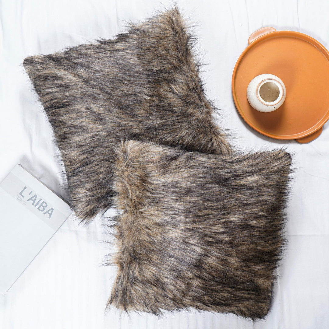 BrushedDreams Faux Fur Cushion Cover (Set of 2) - The Artment