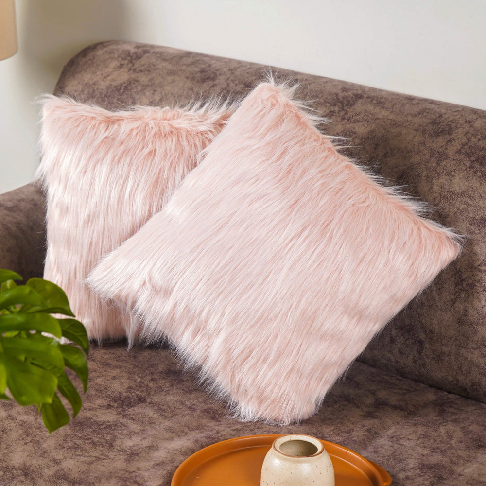 BrushedDreams Faux Fur Cushion Cover (Set of 2) - The Artment