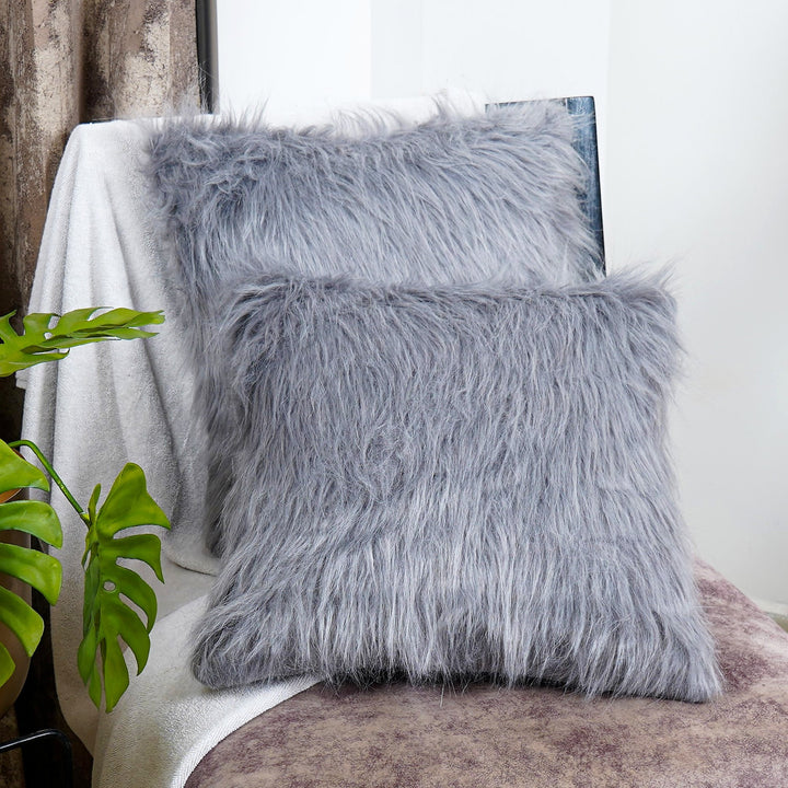 BrushedDreams Faux Fur Cushion Cover (Set of 2) - The Artment