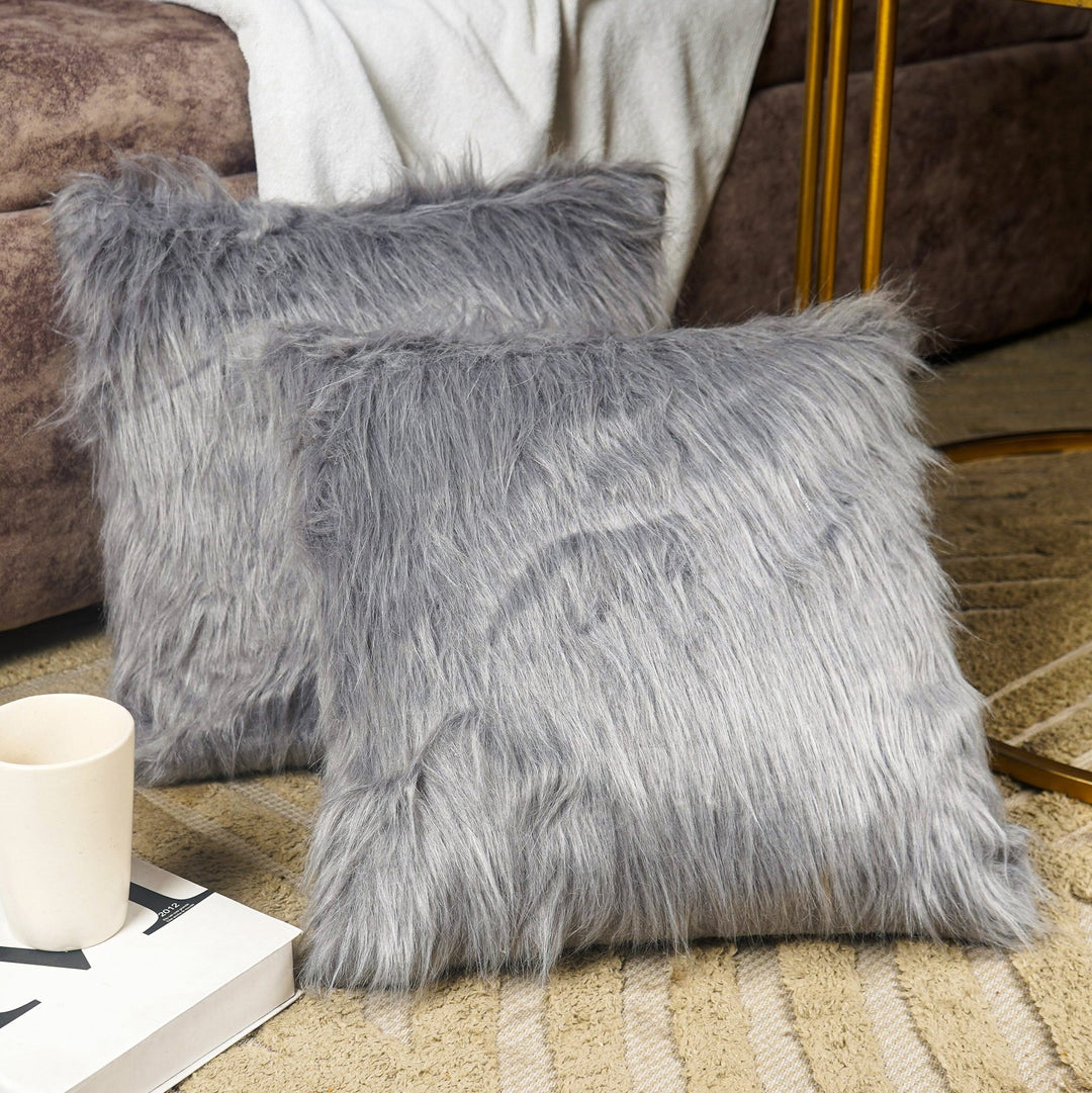 BrushedDreams Faux Fur Cushion Cover (Set of 2) - The Artment