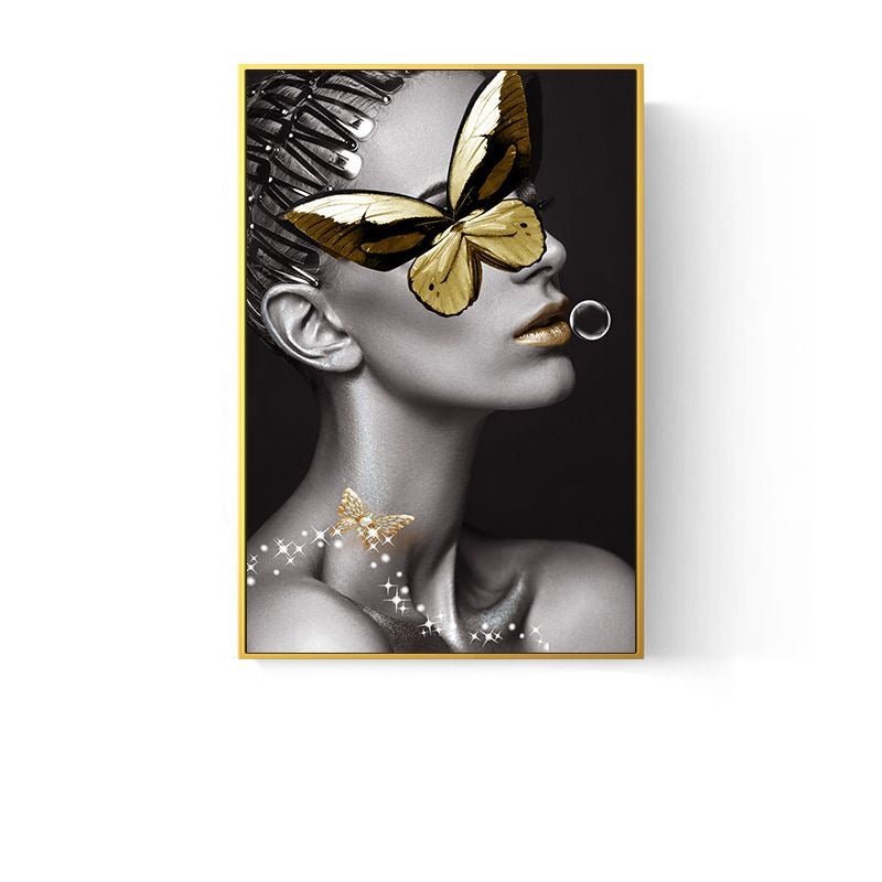 BUTTERFLY ON EYE WALL PAINTING - The Artment