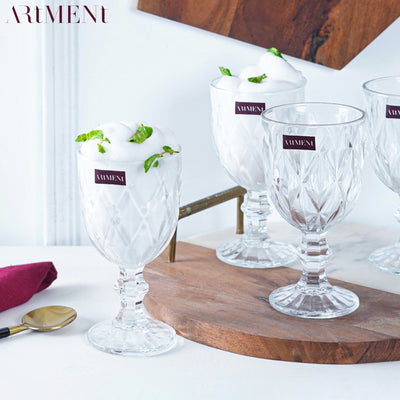 Checked Chalice Wine Goblets - The Artment