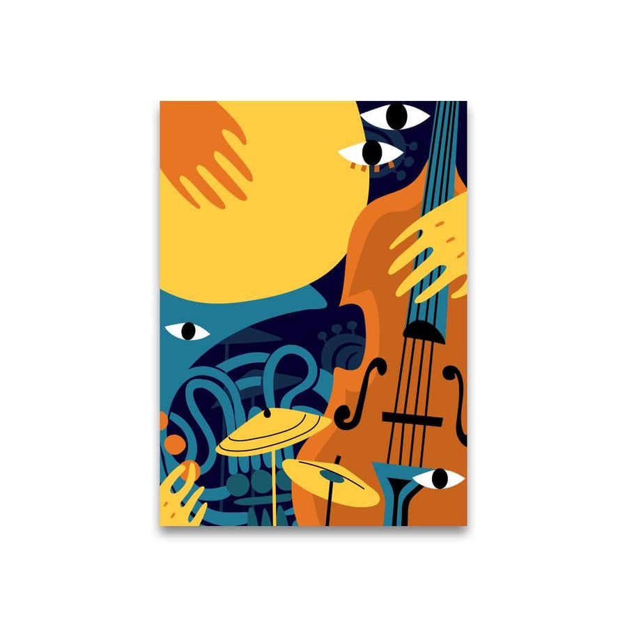 Cheerful Musical World Canvas (Matte Finish) - The Artment