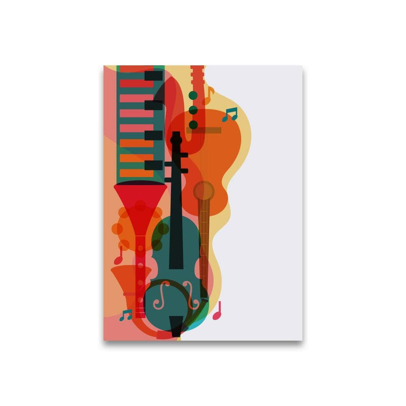 Cheerful Musical World Canvas (Matte Finish) - The Artment