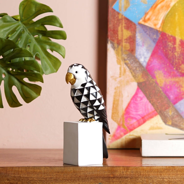 Cockatoo Symphony: Geometric Resin Beauty - The Artment