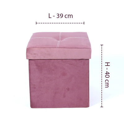 CosyFold Portable Velvet Pouffe - The Artment