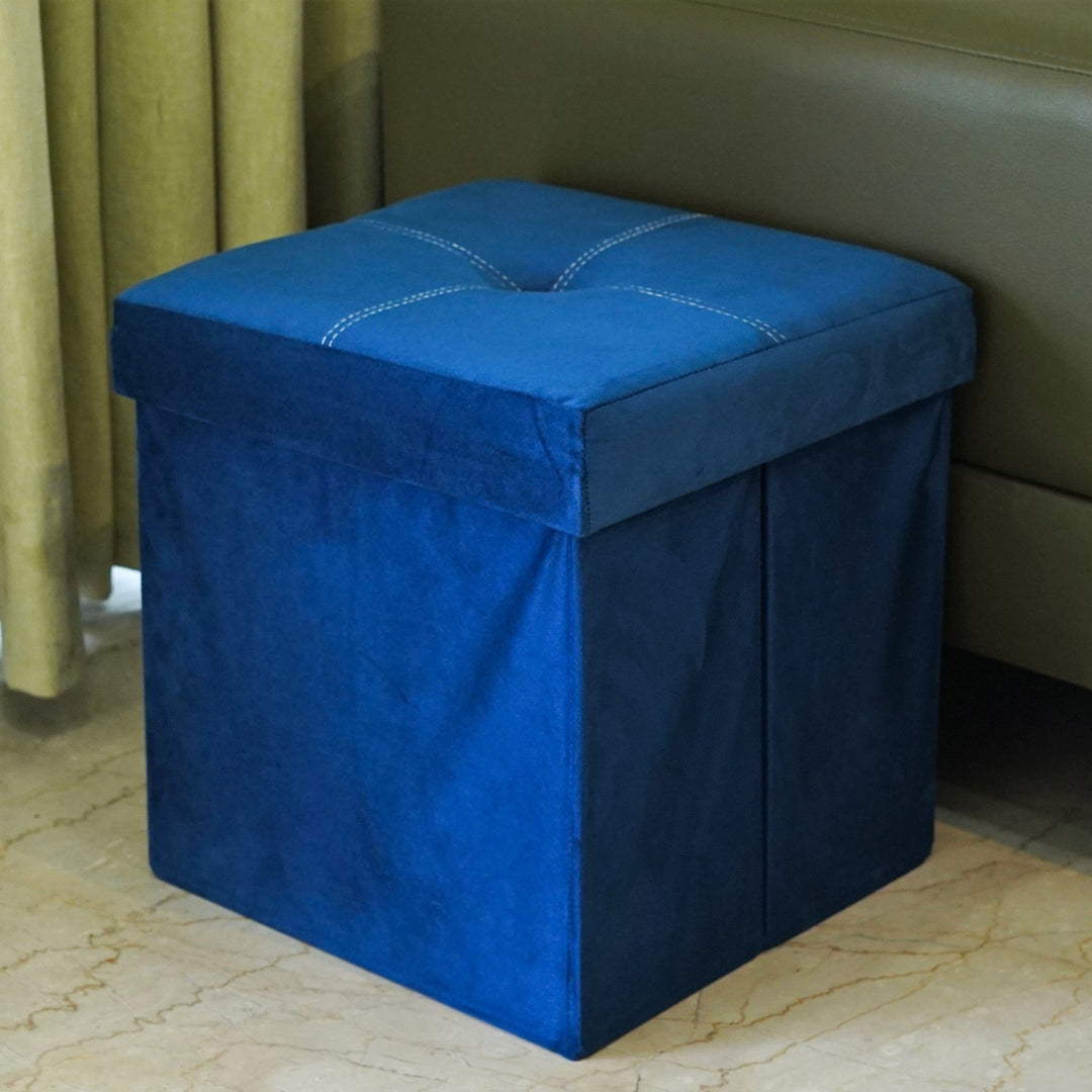 CosyFold Portable Velvet Pouffe - The Artment