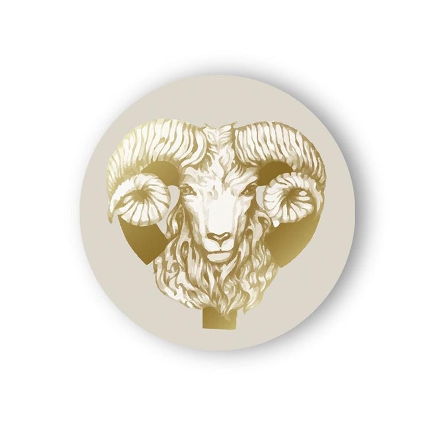 Courage in Golden Aries - Zodiac Canvas (Matte Finish) - The Artment