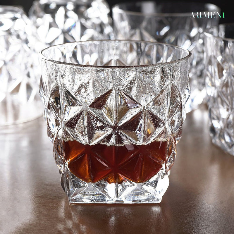 Crystal Diamond Cut Glass - The Artment