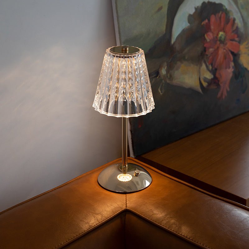 Crystal Diamond Metal Table Lamp - The Artment