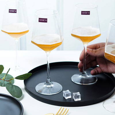 Diamond Edge Wine Glass Set - The Artment