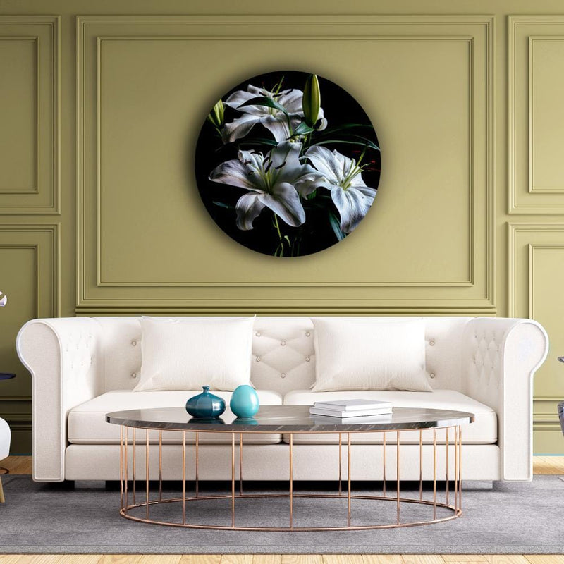 Dramatic Madonna Lily Canvas (Matte Finish) - The Artment