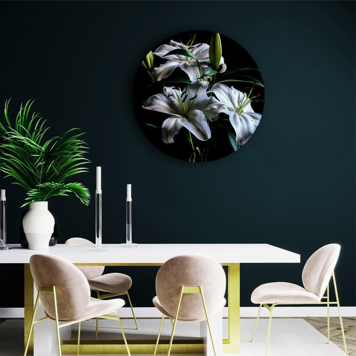 Dramatic Madonna Lily Canvas (Matte Finish) - The Artment