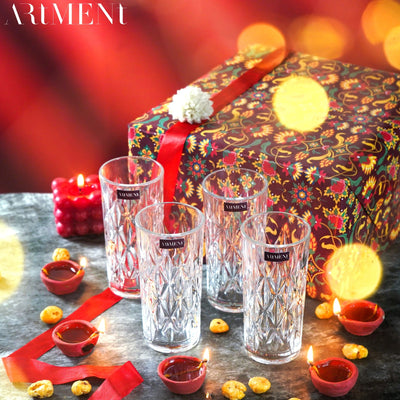 Elevated Etched Highball Glass - The Artment