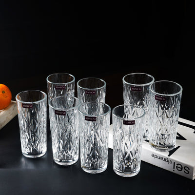 Elevated Etched Highball Glass - The Artment